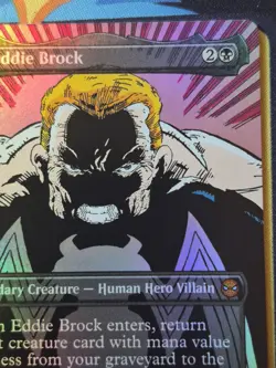 Eddie Brock / Venom, Lethal Protector 233 Borderless Foil | Spider-Man MTG - Image 3