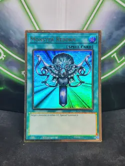 Yugioh Monster Reborn MAGO-EN045 Gold Rare 1st Edition NM - Image 1