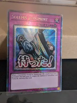 RA05-EN124 Solemn Judgment Variant Art Starlight Rare 1st Ed YuGiOh - Image 2