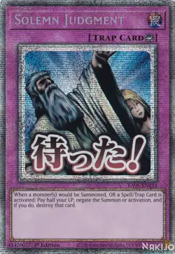 YuGiOh - Solemn Judgment - RA05-EN124 - Starlight Rare - 1st Edition - Image 1