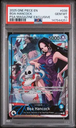 2025 ONE PIECE PROMOS PSA MAGAZINE EXCLUSIVE #038 BOA HANCOCK PSA 10 - Image 1