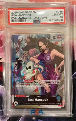 2025 One Piece Promos Boa Hancock PSA 10 PSA Magazine Exclusive #038 ENGLISH - Image 1
