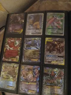 Pokemon TCG 27-Card Binder Lot EX GX V Holo/Foil Eevee Bulbasaur S&M S&S - Image 5