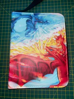 Charizard Pokemon Premium Zip Trading Card Binder 4 Pocket with cards - Image 1