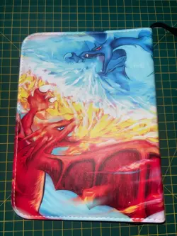 Charizard Pokemon Premium Zip Trading Card Binder 4 Pocket with cards - Image 3