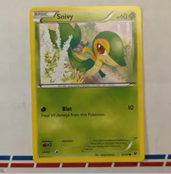 Snivy 5/124 - LP - XY Fates Collide Pokemon Card - Image 1