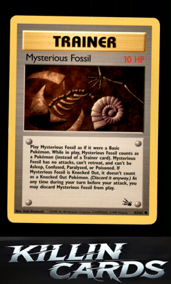 Mysterious Fossil 62/62 Pokemon Common Fossil Card LP - Image 1