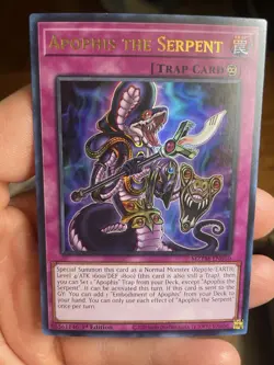 Yu-Gi-Oh! Apophis the Serpent Trap Card MZ1M-EN010 1st Edition - Image 3