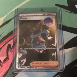 Pokemon TCG Penny Paldean Fates Trainer Card 239/091 Illustration Rare - Image 1