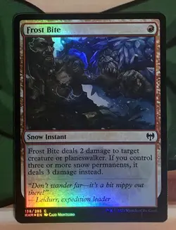 X 1 Frost Bite NM-M FOIL Kaldheim 138 MTG Magic The Gathering - Image 1