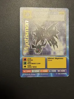 Myotismon Digimon Bo-76 Ultimate Android Digimon English Card 1999 Bandai - Image 4