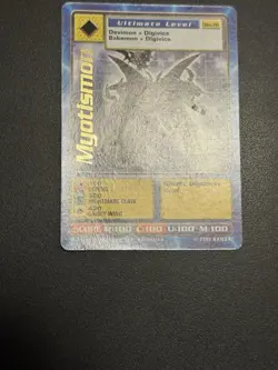 Myotismon Digimon Bo-76 Ultimate Android Digimon English Card 1999 Bandai - Image 5