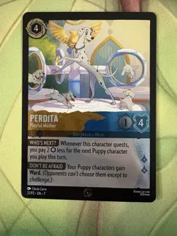 Disney Lorcana Card - Perdita - Playful Mother - Promo - Set 7 - Cold Foil - Image 1