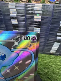 Mew EX 216/091 Shiny Ultra Rare 2024 Pokemon Paldean Fates Full Art Card NM+ - Image 3
