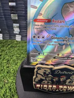 Mew EX 216/091 Shiny Ultra Rare 2024 Pokemon Paldean Fates Full Art Card NM+ - Image 5