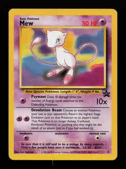 Mew 8 Promo Wizards Black Star Promos Pokemon Cards - Image 1