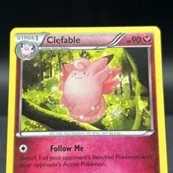 Clefable 16/30 Common XY Trainer Kit Bisharp and Wigglytuff Pokemon Card - Image 4