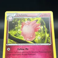 Clefable 16/30 Common XY Trainer Kit Bisharp and Wigglytuff Pokemon Card - Image 5