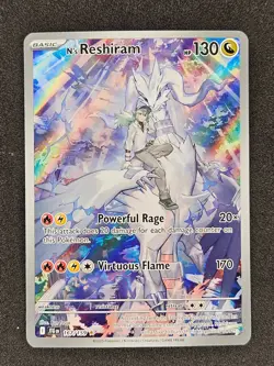 N's Reshiram Illustration Rare 167/159 JTG Journey Together Pokemon Card NM - Image 1