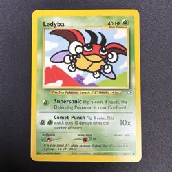 Ledyba 63/111 Neo Genesis Set Unlimited Pokemon Card TCG - NM - Image 1