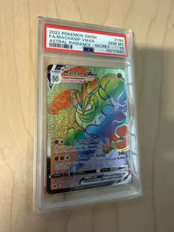 MACHAMP VMAX 194/189 Pokemon Card PSA 10 Secret Rainbow Astral Radiance - Image 3