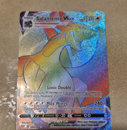 Pokemon Salamence VMAX Secret Rare Full Art Holo 194/189 Darkness Ablaze Card - Image 1