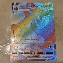Pokemon Salamence VMAX Secret Rare Full Art Holo 194/189 Darkness Ablaze Card - Image 2