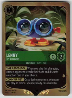 Lenny - Toy Binoculars Holo Promo Disney Lorcana Promo Cards 49 Lorcana NM - Image 1