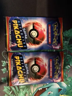 Pokemon TCG Set of 2 Sealed Detective Pikachu Card Packs - Image 2
