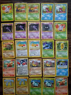 WOTC Pokemon Bulk Lot 70 Cards Base Jungle Fossil Gym LP-MP Arcanine Electabuzz - Image 2