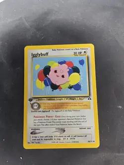 Igglybuff Rare 1st Edition Neo Discovery - 40/75 - Uncommon -Pokemon Card - - Image 1