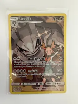 Steelix 247/236 Cosmic Eclipse Secret Rare Full Art Holo Pokemon Card - Image 1