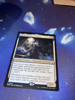 MTG Lazav, Wearer of Faces Misprint , LOW YELLOW INK - Image 1