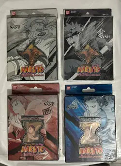 Naruto Curse Of The Sand Set Of All 4 Decks For Card Game CCG TCG RARE - Image 1