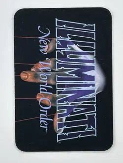 1995 Illuminati New World Order Card Game Donald Trump ENOUGH IS ENOUGH - Image 2