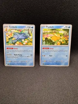 Pokemon TCG Psyduck 039/217 & Golduck 040/217 Astral Radiance Regular 2-Card Lot - Image 1