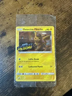 Detective Pikachu Pokemon DVD Exclusive Promo Card From 2019! Unopened! - Image 1