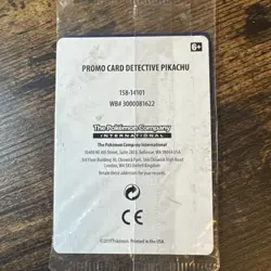 Detective Pikachu Pokemon DVD Exclusive Promo Card From 2019! Unopened! - Image 2
