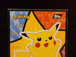 Pokemon Topps The First Movie Sticker Card #5 (Pikachu Hands Up) LP - Image 2