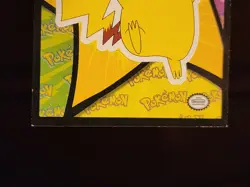 Pokemon Topps The First Movie Sticker Card #5 (Pikachu Hands Up) LP - Image 3