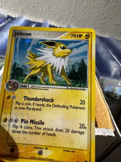 Jolteon 3/17 Holo Rare POP Series 3 Pokemon Card - Image 4