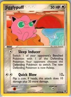 Jigglypuff 65/112 Non Holo FireRed & LeafGreen - Pokemon Card - NM - Image 1