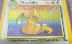 Dragonite 4/62 Fossil 1999 Rare holo - Pokemon Card - get graded 7 Excellent - Image 3