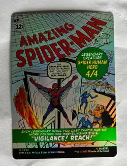 Peter Parker, Amazing Spider-Man (232) Borderless Foil Mythic (SPM) MTG - Image 2