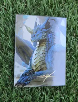 MTG Magic Baldur’s Gate Art Serie #27 Jeune Dragon Bleu V2 27 VF Fr 🇨🇵 - Image 1