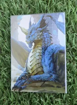MTG Magic Baldur’s Gate Art Serie #27 Jeune Dragon Bleu V2 27 VF Fr 🇨🇵 - Image 2