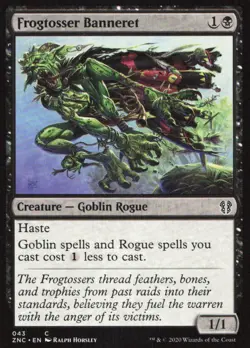 Frogtosser Banneret 43 Common Commander: Zendikar Rising Near Mint - Image 1