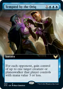 1x Tempted by the Oriq ~ Extended Art - Foil NM-Mint, English Strixhaven: School - Image 1