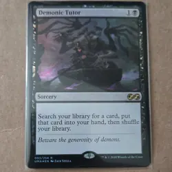 Magic: The Gathering Sorcery Demonic Tutor Foil - Image 1