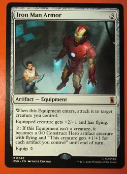 MTG: MARVEL SUPER HEROES, 0248, IRON MAN ARMOR, MSH, REGULAR, MYTHIC - Image 1